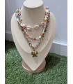 Collar Triple Tortuga. Bisuteria.  | Bambalinas Closet