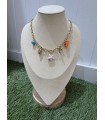 Collar Singular Colores. Bisuteria. Color: azul klein, azul cielo, amarillo