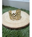 Brazalete Corales Oro. Bisuteria.  | Bambalinas Closet