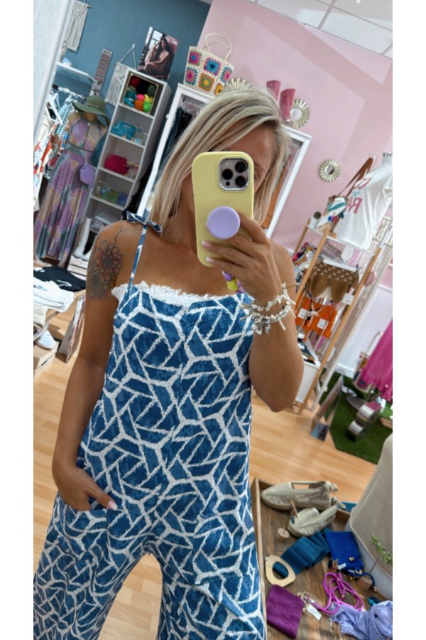 Mono Tejas. Monos / Conjuntos. Color: denim claro, teja; Tallas: talla unica |