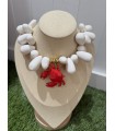 Collar Cangrejo Blanco. Bisuteria.  | Bambalinas Closet