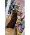Conjunto Mariela. Monos / Conjuntos. Color: negro, blanco roto, marron chocolate