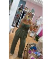 Conjunto Amalfi. Monos / Conjuntos. Color: maquillaje, teja, verde militar