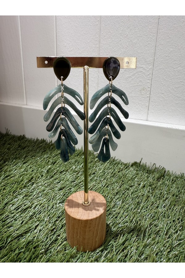 Pendientes Shangai Kaki. Bisuteria.  | Bambalinas Closet