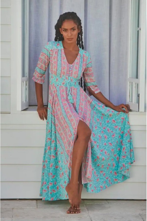 Vestido Malibu Indiana. vestidos largos. Tallas: s, m, l, xs | Bambalinas Closet