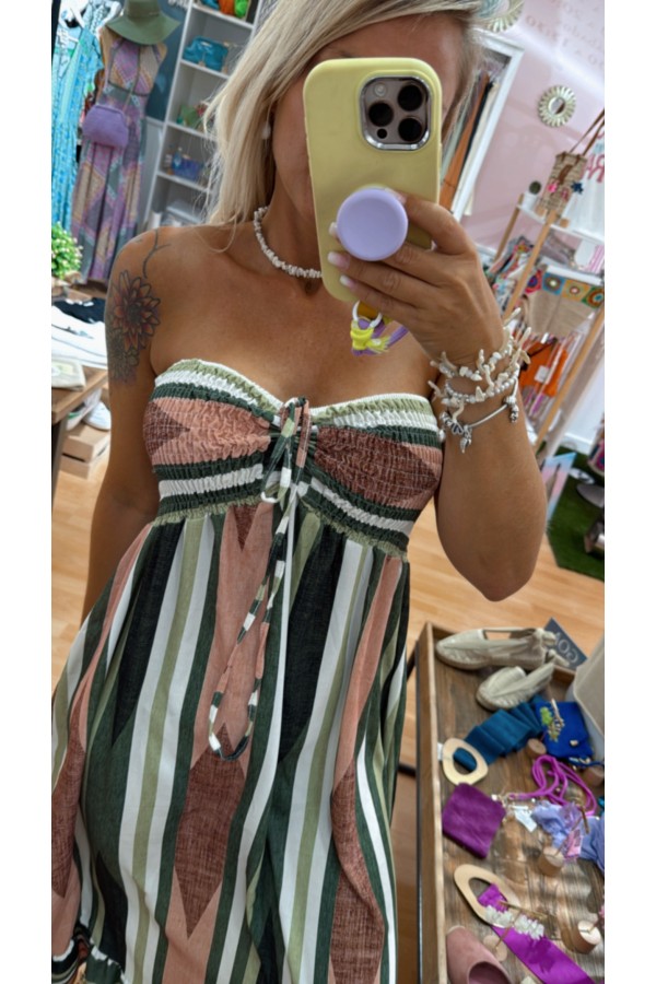 Vestido Puerto Rico Salmon. Vestidos. Tallas: talla unica | Bambalinas Closet
