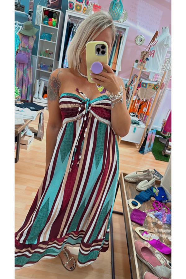Vestido Puerto Rico Turquesa. Vestidos.  | Bambalinas Closet