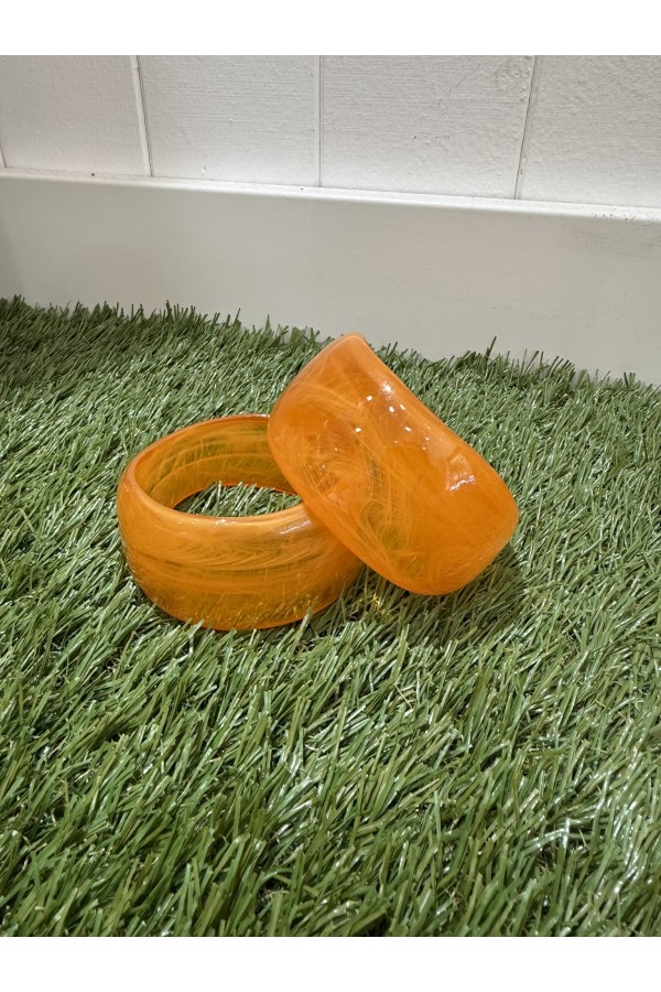 Brazalete Naranja. Bisuteria.  | Bambalinas Closet