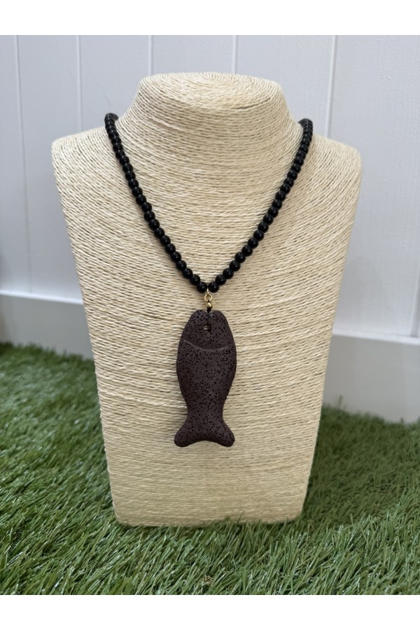 Collar Pez Chocolate. Bisuteria.  | Bambalinas Closet