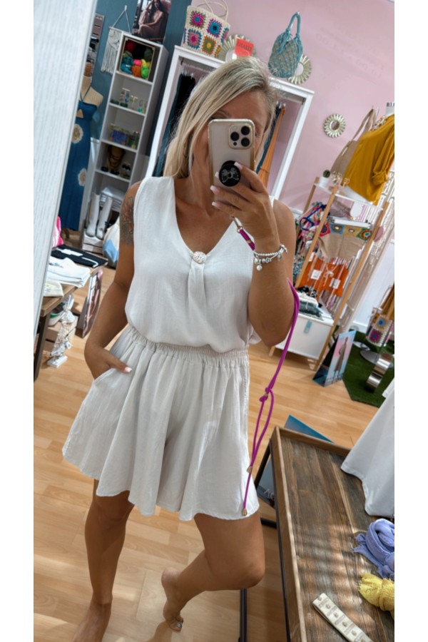 Conjunto Javea. Monos / Conjuntos. Color: negro, marron chocolate, terracota