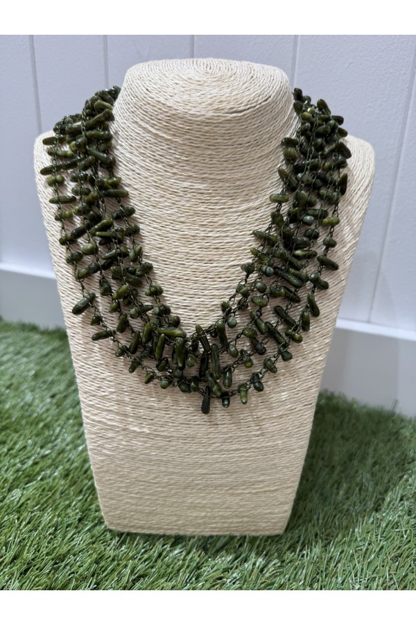 Collar Viviana Verde. Bisuteria.  | Bambalinas Closet