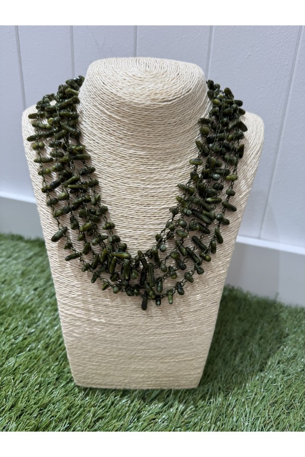 Collar Viviana Verde. Bisuteria.  | Bambalinas Closet