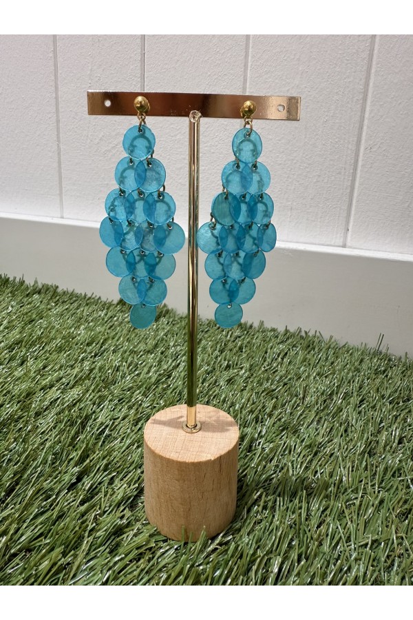 Pendientes Granada Azul. Bisuteria.  | Bambalinas Closet