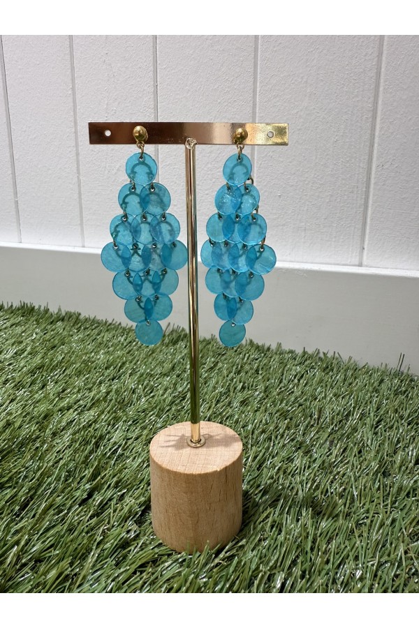 Pendientes Granada Azul. Bisuteria.  | Bambalinas Closet