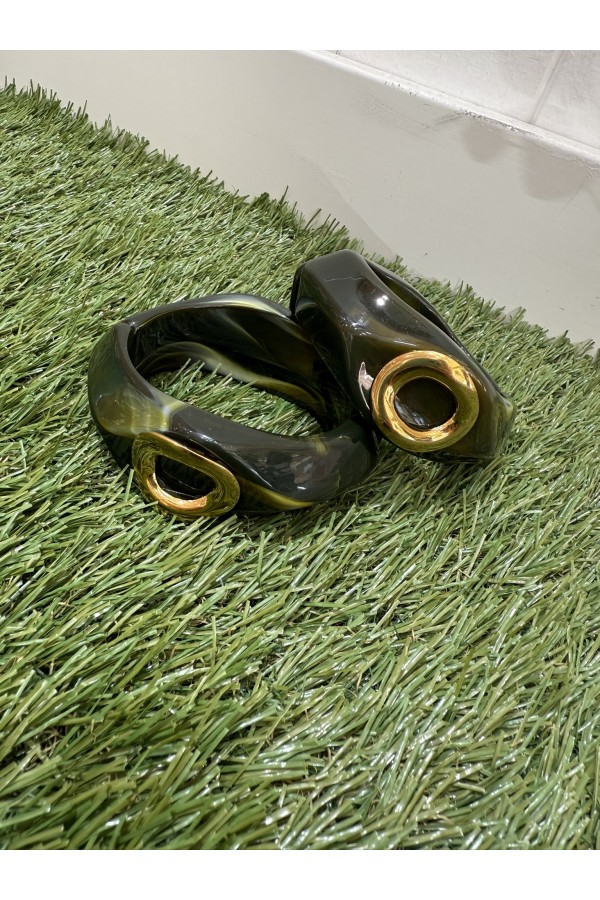 Brazalete Mojacar Verde. Bisuteria.  | Bambalinas Closet