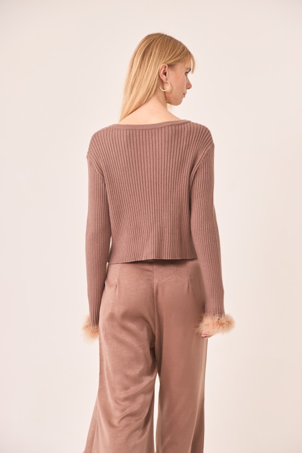 Cardigan Brownie Topo. Inicio.  | Bambalinas Closet