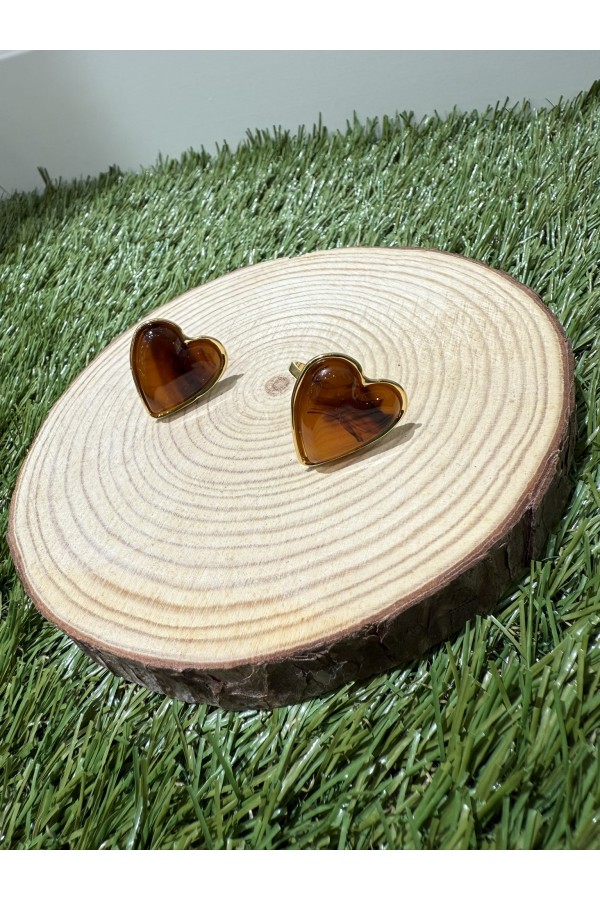 Anillo Ambar Corazon. Bisuteria.  | Bambalinas Closet