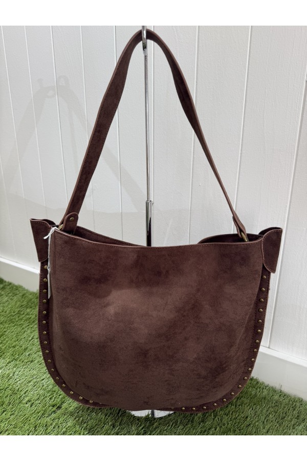 Bolso Cordoba. Bolsos. Color: marron chocolate, taupe, negro | Bambalinas Closet