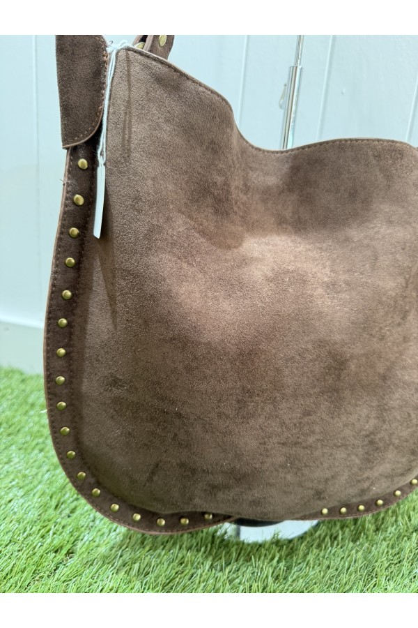 Bolso Cordoba. Bolsos. Color: marron chocolate, taupe, negro | Bambalinas Closet