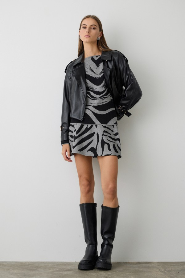 Mini falda Punto Animal. Inicio.  | Bambalinas Closet