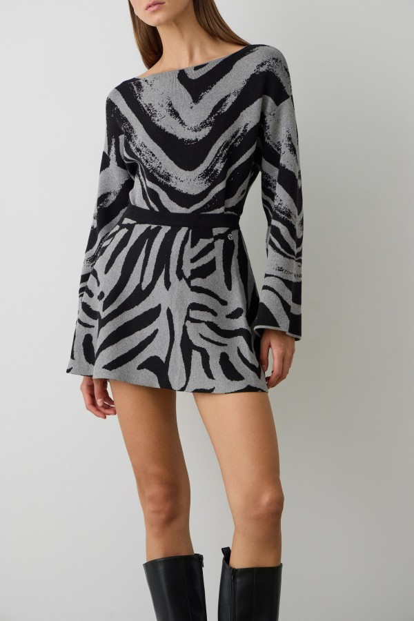 Mini falda Punto Animal. Inicio.  | Bambalinas Closet