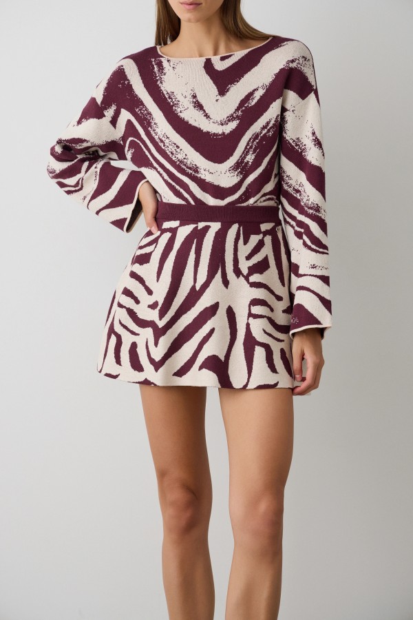 Mini falda Punto Animal. Inicio.  | Bambalinas Closet