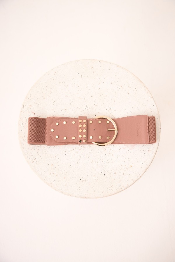 Cinturon Amari. Accesorios NKN. Color: rosa, negro | Bambalinas Closet