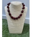Collar Dado. Bisuteria. Color: multicolor, burdeos, marron chocolate, marfil |