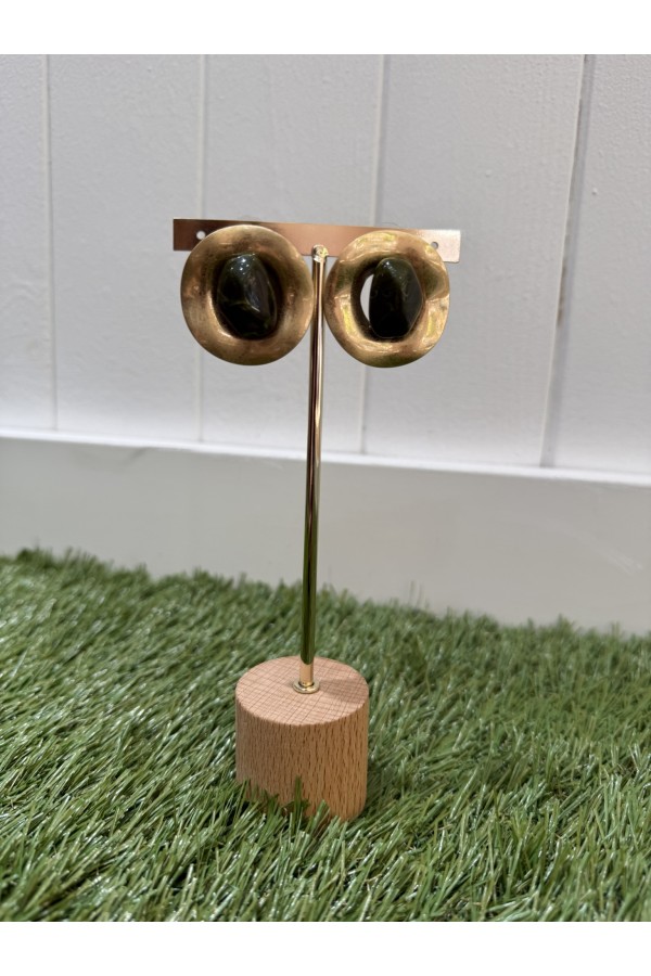 Pendientes Megan Kaki. Bisuteria.  | Bambalinas Closet