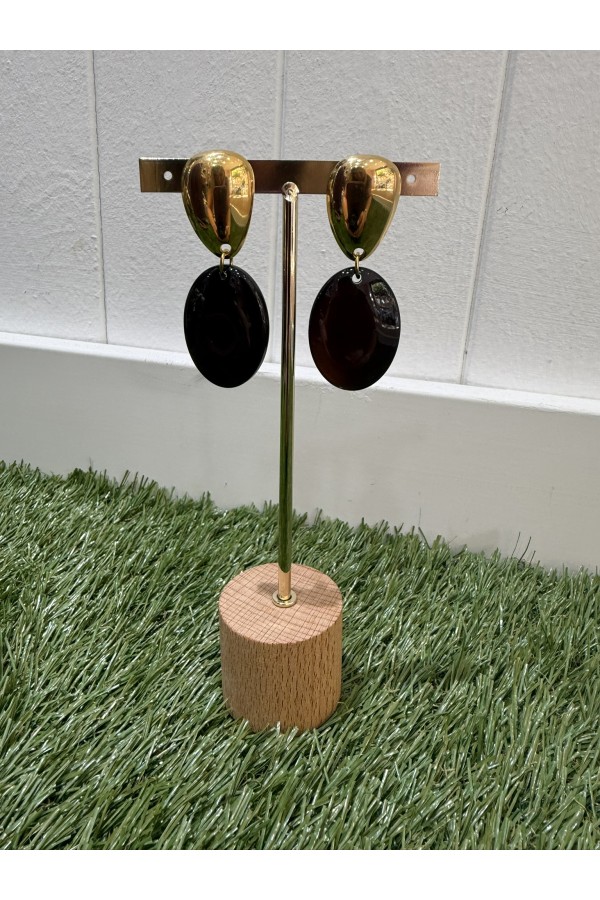 Pendientes Candy Negros. Bisuteria.  | Bambalinas Closet