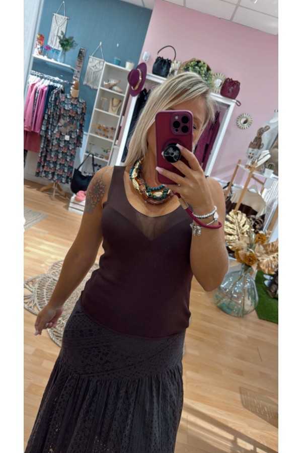 Top Punto Fino. Camisas / Tops/Chalecos.  | Bambalinas Closet