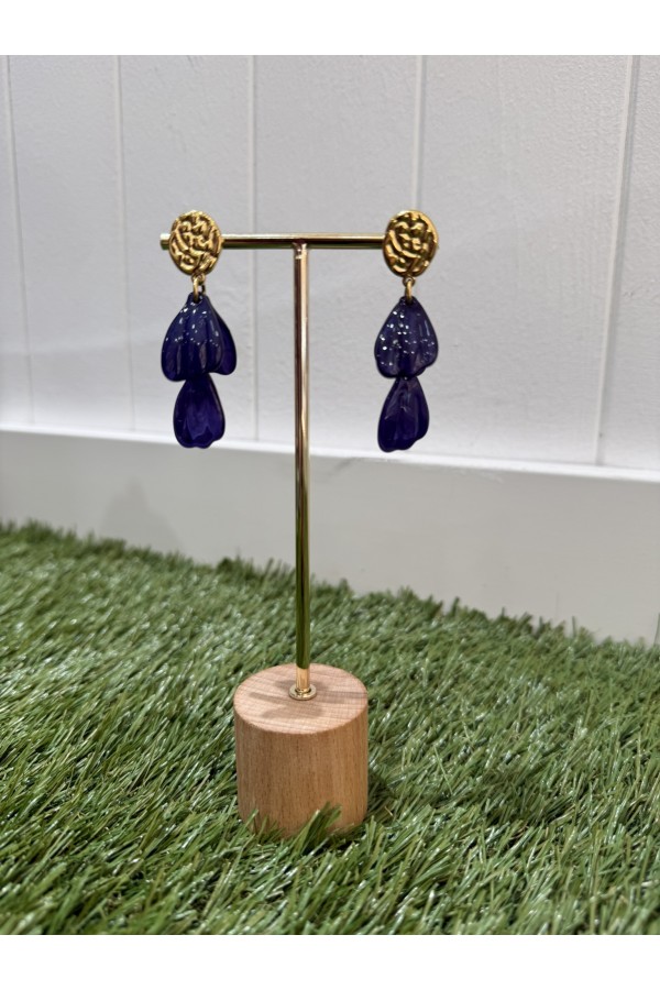 Pendientes Zafiro. Bisuteria.  | Bambalinas Closet