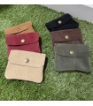Monedero Serraje. Varios. Color: verde kaki, marron chocolate, negro, camel