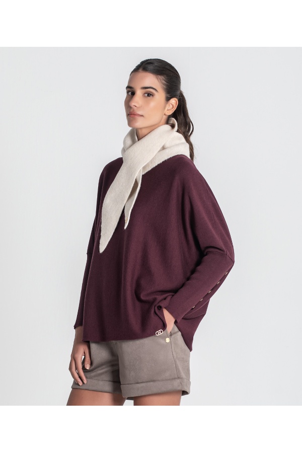 Bandana Punto. Pañuelos /Bufandas. Color: negro, crudo, naranja, azul cielo