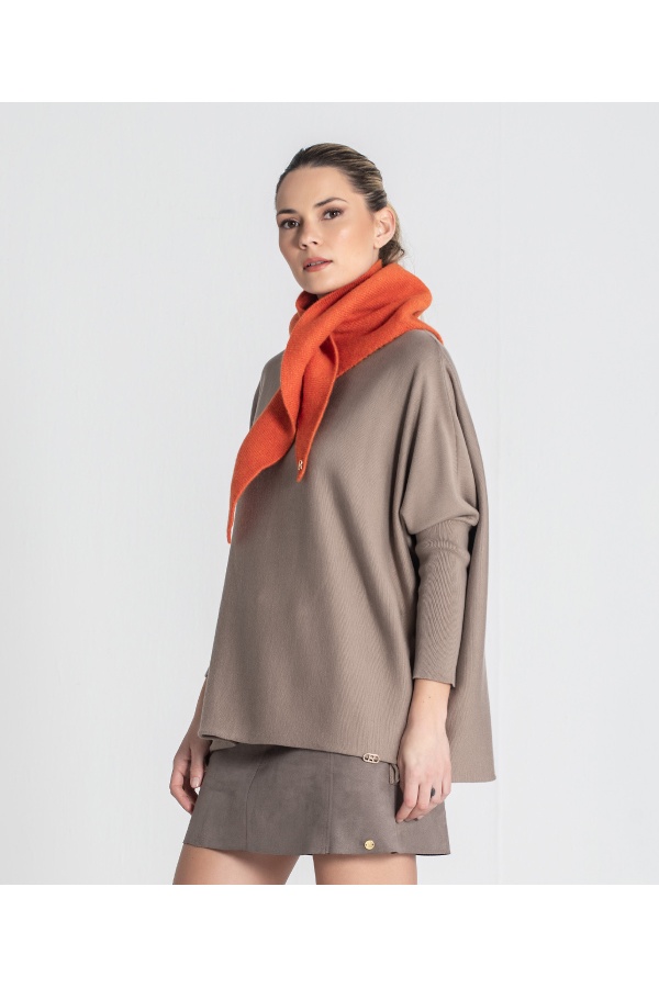 Bandana Punto. Pañuelos /Bufandas. Color: negro, crudo, naranja, azul cielo