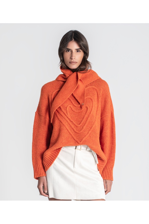 Bandana Punto. Pañuelos /Bufandas. Color: negro, crudo, naranja, azul cielo