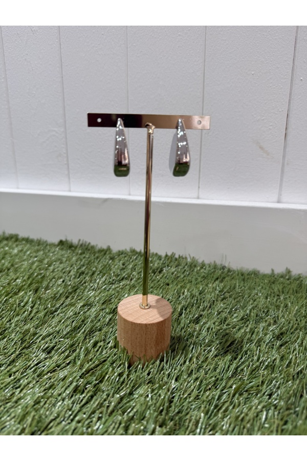 Penientes Vero Plateado. Bisuteria.  | Bambalinas Closet