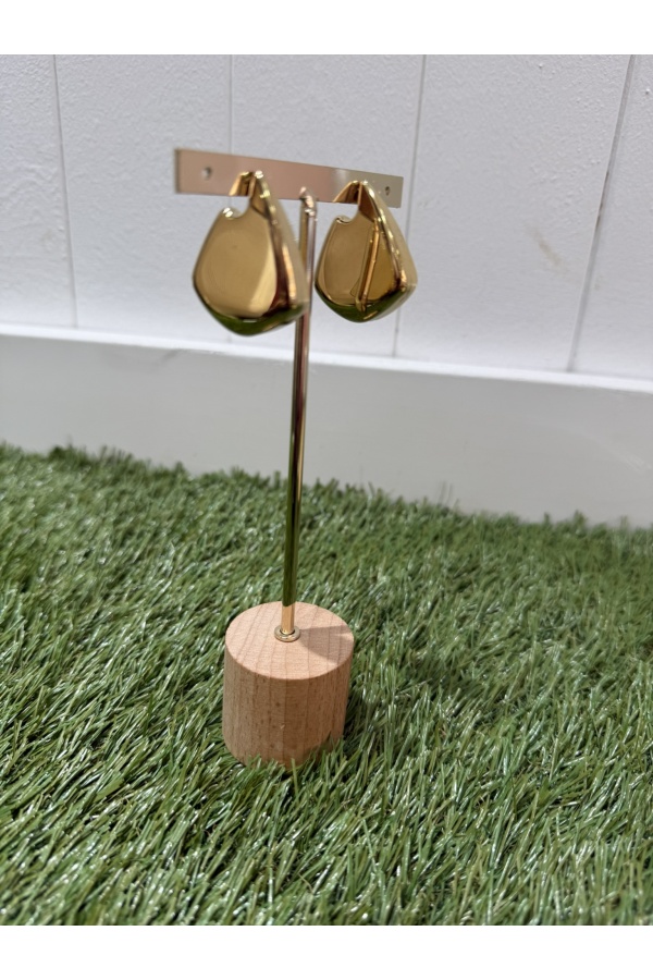 Pendientes Vero Dorado. Bisuteria.  | Bambalinas Closet