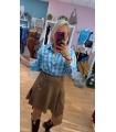 Falda Ante Asimetrica. Faldas Basic. Tallas: m, l, s | Bambalinas Closet