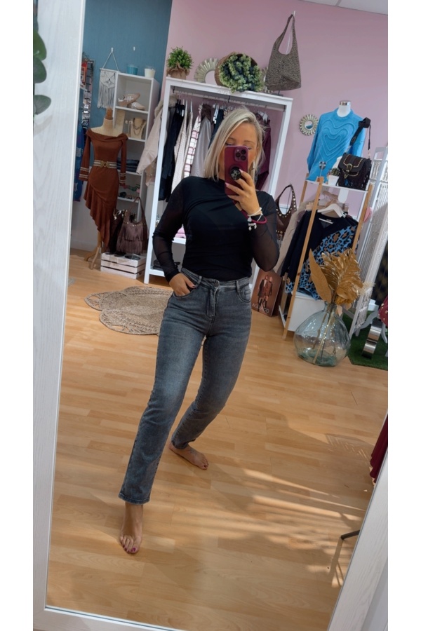 Vaquero Grease Recto. Pantalones / Shorts. Tallas: xs, s, m, l, xl | Bambalinas