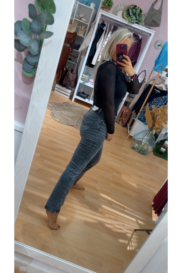 Vaquero Grease Recto. Pantalones / Shorts. Tallas: xs, s, m, l, xl | Bambalinas