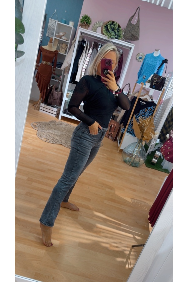 Vaquero Grease Recto. Pantalones / Shorts. Tallas: xs, s, m, l, xl | Bambalinas