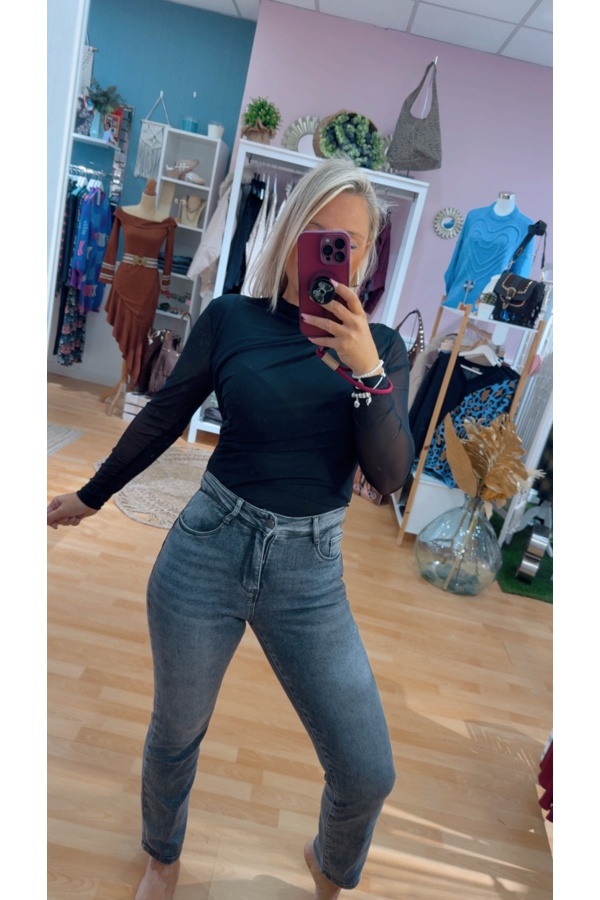 Vaquero Grease Recto. Pantalones / Shorts. Tallas: xs, s, m, l, xl | Bambalinas