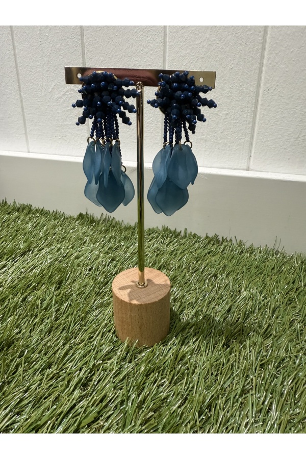 Pendientes Candela Azules. Bisuteria.  | Bambalinas Closet