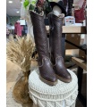 Bota Serpiente Chocolate. Botas Altas. Tallas: 36, 37, 38, 39, 40 | Bambalinas