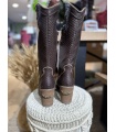 Bota Serpiente Chocolate. Botas Altas. Tallas: 36, 37, 38, 39, 40 | Bambalinas