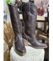 Bota Serpiente Chocolate. Botas Altas. Tallas: 36, 37, 38, 39, 40 | Bambalinas