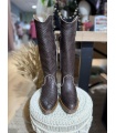 Bota Serpiente Chocolate. Botas Altas. Tallas: 36, 37, 38, 39, 40 | Bambalinas