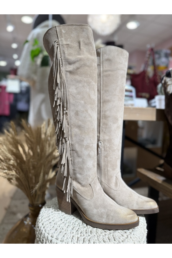 Bota Bambi Flecos. Botas Altas. Tallas: 36, 37, 38, 39, 40 | Bambalinas Closet