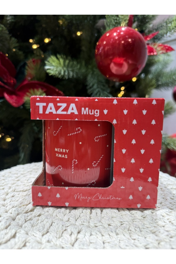 Taza Navideña. Varios. Color: marfil, azul pastel, rojo | Bambalinas Closet